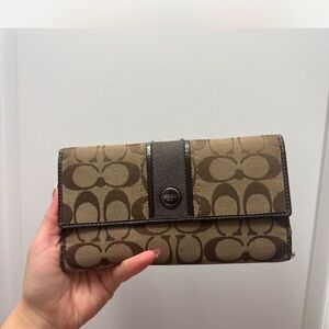 Coach Brown Signature Wallet